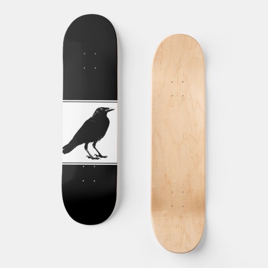 Zwarte Raven Black Skateboard (Voorkant)
