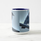 Zwarte Raven op een Powerline Gothic, Keltisch, Wi Mok (Midden)