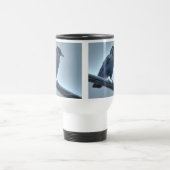 Zwarte Raven op een Powerline Gothic, Keltisch, Wi Reisbeker (Center)