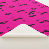 Zwarte raven sherpa deken (3/4)