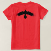 Zwarte raven t-shirt (Design achterkant)