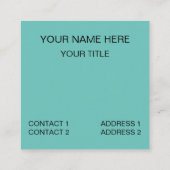 Zwarte Red Crimson-Collared Tanager Songbird Vierkante Visitekaartje (Achterkant)