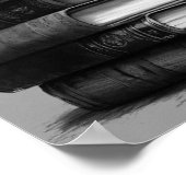 Zwarte reflectie, droevige ogen poster (Hoek)