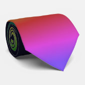 Zwarte Regenboog Achtergrond Gradient Glad Stropdas (Opgerold)