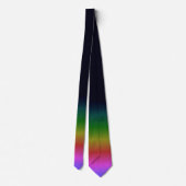 Zwarte Regenboog Achtergrond Gradient Glad Stropdas (Achterkant)