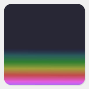 Zwarte Regenboog Achtergrond Gradient Glad Vierkante Sticker