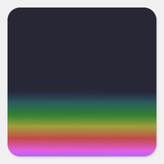 Zwarte Regenboog Achtergrond Gradient Glad Vierkante Sticker