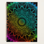 Zwarte Regenboog Mandala Planner (Voorkant)