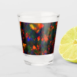 Zwarte regenboog opaal - shot glas