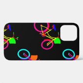 zwarte regenboog rijdt kleurrijke fietsen Case-Mate iPhone case (Achterkant (horizontaal))