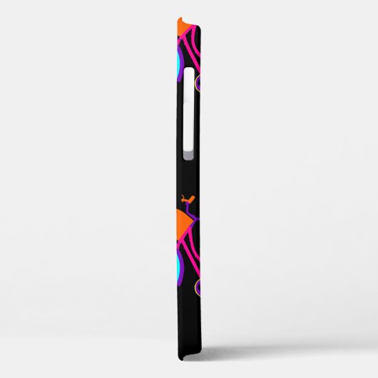 zwarte regenboog rijdt kleurrijke fietsen Case-Mate iPhone case (Achterkant / Links)