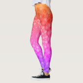 Zwarte regenboog Roos Mandala Leggings (Links)