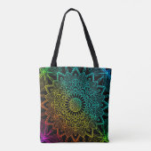 Zwarte Regenboog Tote Bag (Achterkant)