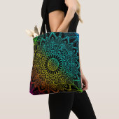 Zwarte Regenboog Tote Bag (Dichtbij)