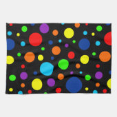Zwarte regenboog vlekken keukenhanddoek (Horizontaal)