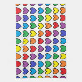 Zwarte regenboogharten theedoek (Verticaal)