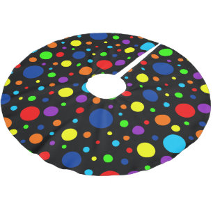 Zwarte regenboogspots kerstboom rok