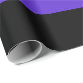 Zwarte regenboogstrips cadeaupapier (Rol Hoek)