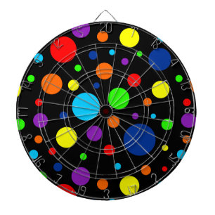 Zwarte regenboogvlekken Dartboard Dartbord