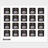 Zwarte Regent Street Sticker (Vel)