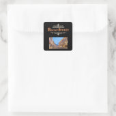 Zwarte Regent Street Sticker (Tas)