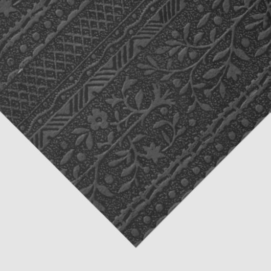  zwarte reliëfstijl tissuepapier (Detail)