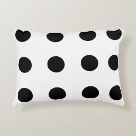 Zwarte repetisch Stip Accent Kussen