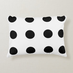 Zwarte repetisch Stip Accent Kussen