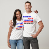 Zwarte Republikein! T-shirt (Unisex)