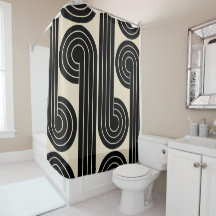 zwarte retro Abstracte lijnen