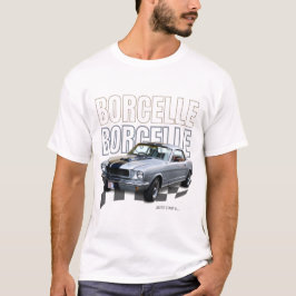 Zwarte Retro Autot-Shirt met Vet Lettertype T-shirt