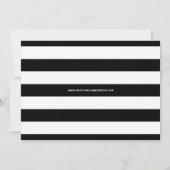 Zwarte Retro Bold Typografie Foto Opslaan Datum Save The Date (Achterkant)