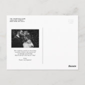 Zwarte Retro Bold Typografie Trouw Elopement Briefkaart (Achterkant)