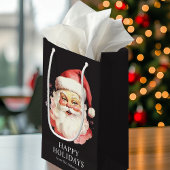 Zwarte  Retro Kerstman Kerst Klein Cadeauzakje