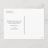 Zwarte Retro Typografie Happy Halloween Two Foto Feestdagenkaart (Achterkant)