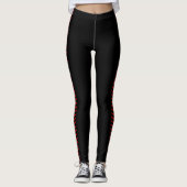 Zwarte reuen voor het basketbal- of Softball-bad,  Leggings (Voorkant)