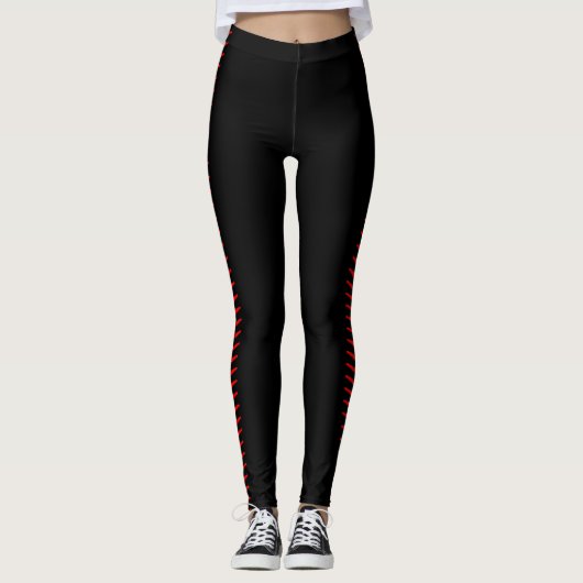 Zwarte reuen voor het basketbal- of Softball-bad,  Leggings (Voorkant)