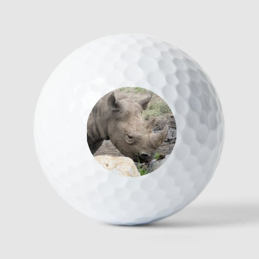 Zwarte rhino golfballen (Voorkant)