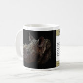 Zwarte Rhino Koffiemok (Voorkant links)