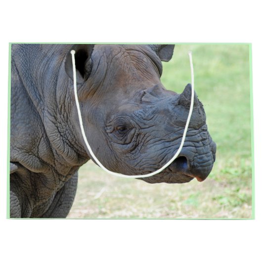 Zwarte Rhino Large Cadeautasje (Voorkant)