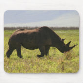 Zwarte Rhino - Mousepad Muismat (Voorkant)