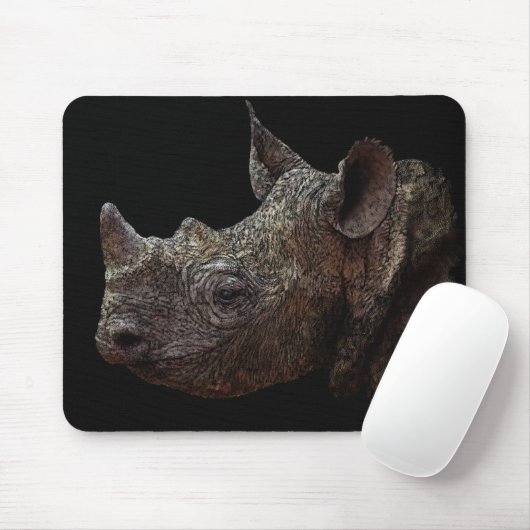 Zwarte Rhino Muismat (Met muis)