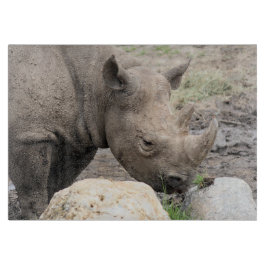 Zwarte rhino snijplank