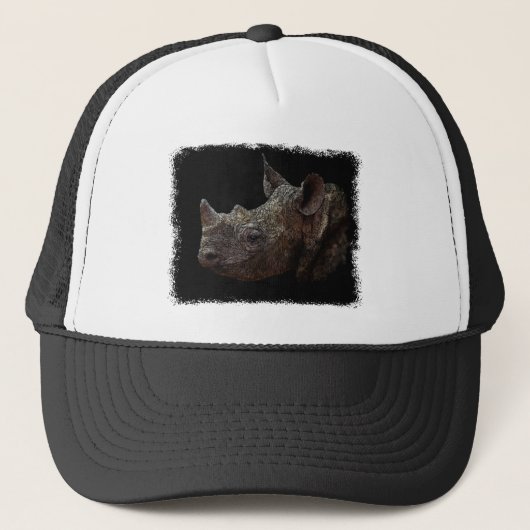 Zwarte Rhino Trucker Pet (Voorkant)