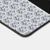 Zwarte riem en lichtgrijs diamanten patroon bureaumat (Hoek)