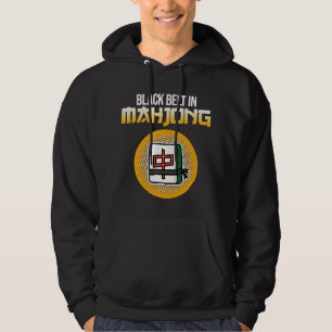 Zwarte riem in mahjong spel mahjong speler games g hoodie