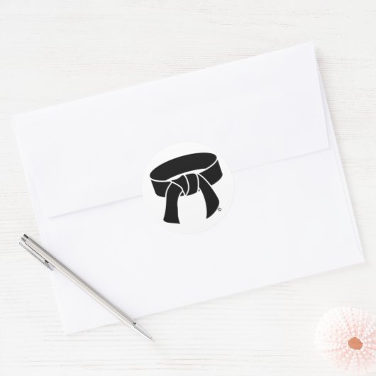 Zwarte riem Stickers (Envelop)