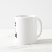 Zwarte riempjes hoge hakken zon maan meisjesachtig koffiemok (Voorkant rechts)