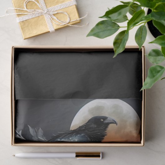 Zwarte rij bij maanlicht tissuepapier (Geschenk)