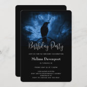 Zwarte rij met donkerdere Gothic op zaterdag Kaart (Voorkant / Achterkant)